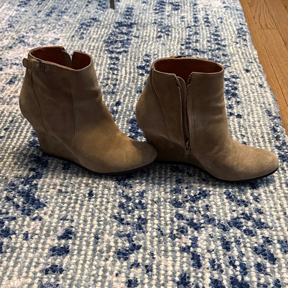 Lanvin Tan Ankle Booties